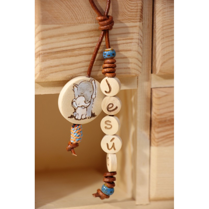 Cuelga mochila Elefante pintado a mano Mod0795