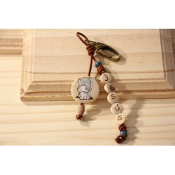 Cuelga mochila Elefante pintado a mano Mod0795