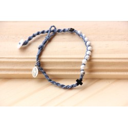 Pulsera decenario piedra blanca 1615