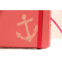 208-El Señor es mi fortaleza. A5 encuadernado con goma kraft rojo. FORT-211-ROJ · PAP208