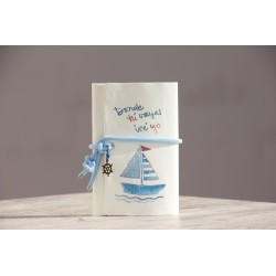 17-DONDE TU VAYAS YO IRÉ. Cuaderno corcho A6 funda ecopiel impresa. VAY-156 · PAP17