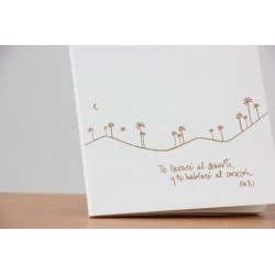 22-Te llevaré al desierto, te hablaré al corazón. A5 cosido hojas recicladas de carton de leche blan