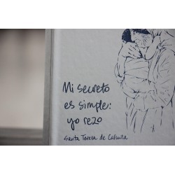 317-MI SECRETO ES SIMPLE YO REZO - A5 encuadernado polipiel plateado. SEC-205-PLA · PAP317