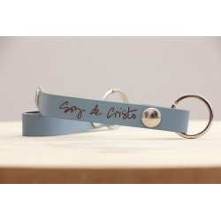 EL PEZ. VV-Llavero Snap Urban-Tempest Azul. Soy de Cristo. Mod2403