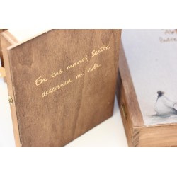 Libro flores: Getsemaní -GET-l07 (Peq madera) · ARTE4021p