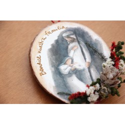 Icono colgante con flor (Bendice nuestra familia) 2213. ICO2213 · ARTE2213