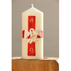 Velón Pascua-pelícano. PINTADO A MANO. CiP007pe · ARTE6108