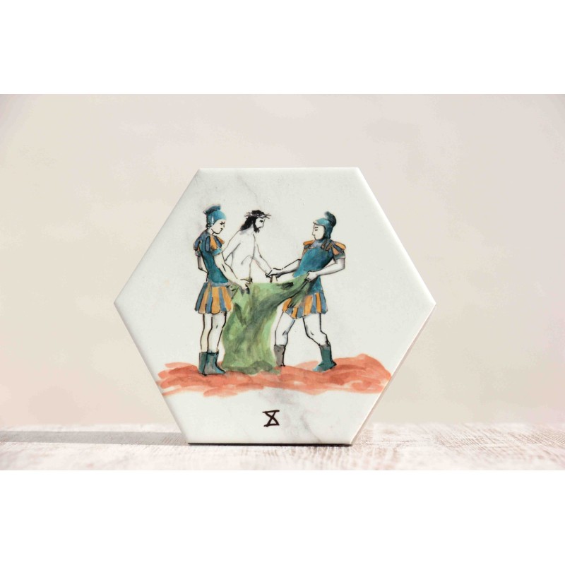 Azulejo: Via crucis X estación. VIA-10azu · ARTE7001