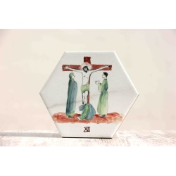 Azulejo: Via crucis XII estación. VIA-12azu · ARTE7001