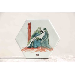 Azulejo: Via crucis XIII estación. VIA-13azu · ARTE7001