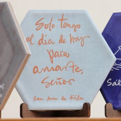 Azulejo: Sólo tengo el día de hoy para amarte (Agua mate). AZU3102 · ARTE3102