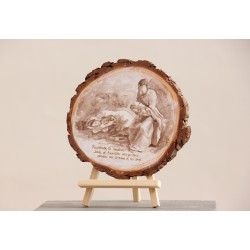 Icono Recostada la Madre... PINTADO A MANO · ICO2207 · ARTE2207