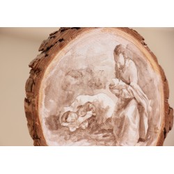 Icono Recostada la Madre... PINTADO A MANO · ICO2207 · ARTE2207